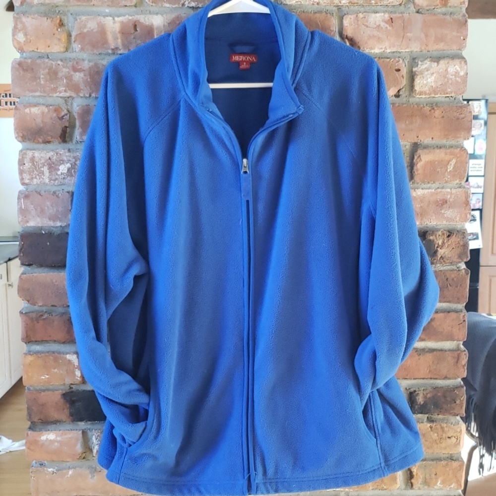 Blue Fleece Jacket Merona Plus size 2